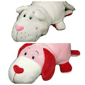 FlipaZoo Candie Kitten and Smoochie Pup Reversible Plush Toy Stuffed Animal 19"